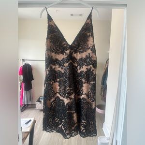 Black Sequin Cocktail Dress NWT Size L